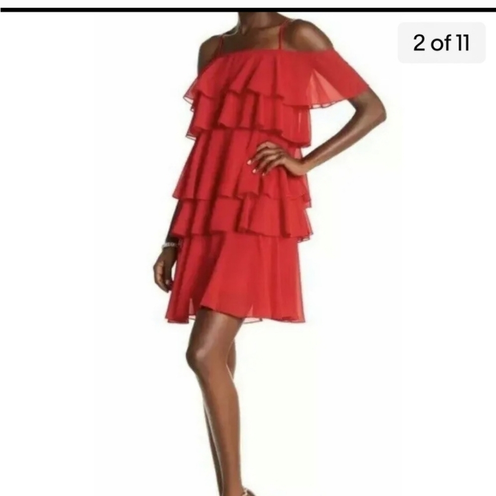 Nanette Lepore Redโ Riding Hood Women Mini Dress Sz12 Party Cocktail